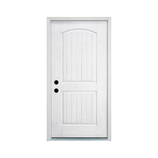 KHSHOW 36 X 80 Inches Primed Door With Brickmould,Fiberglass Front Entry Door