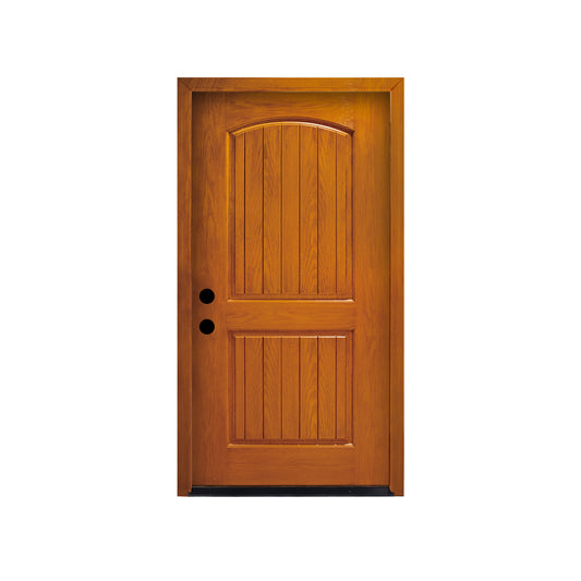 KHSHOW 36 X 80 Inches Right Hand Inswing Knock-Down Fiberglass Exterior Door