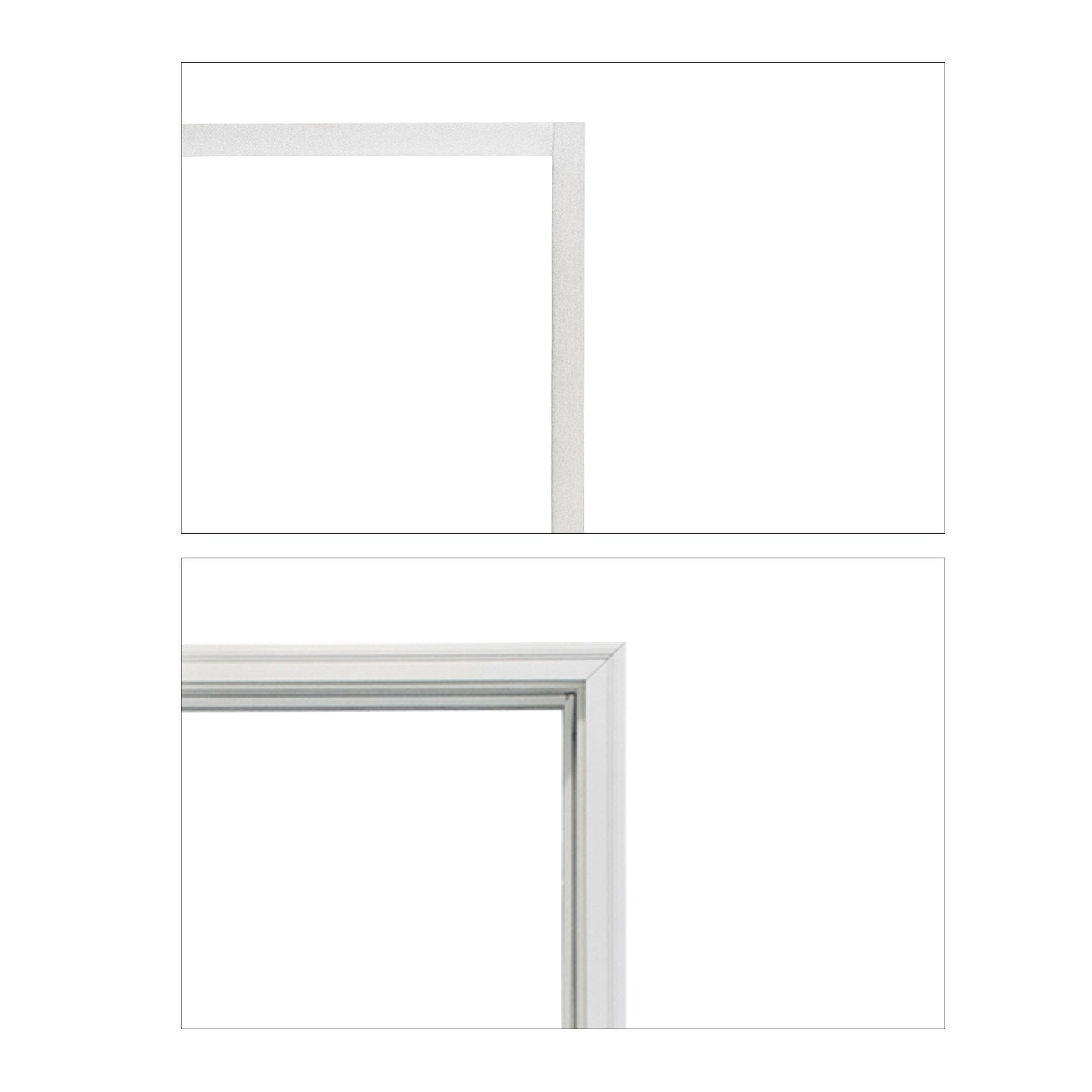 KHSHOW 36 X 80 Inches Left-hand inswing Decorative Glass 2-Panel   Fiberglass Entry Door